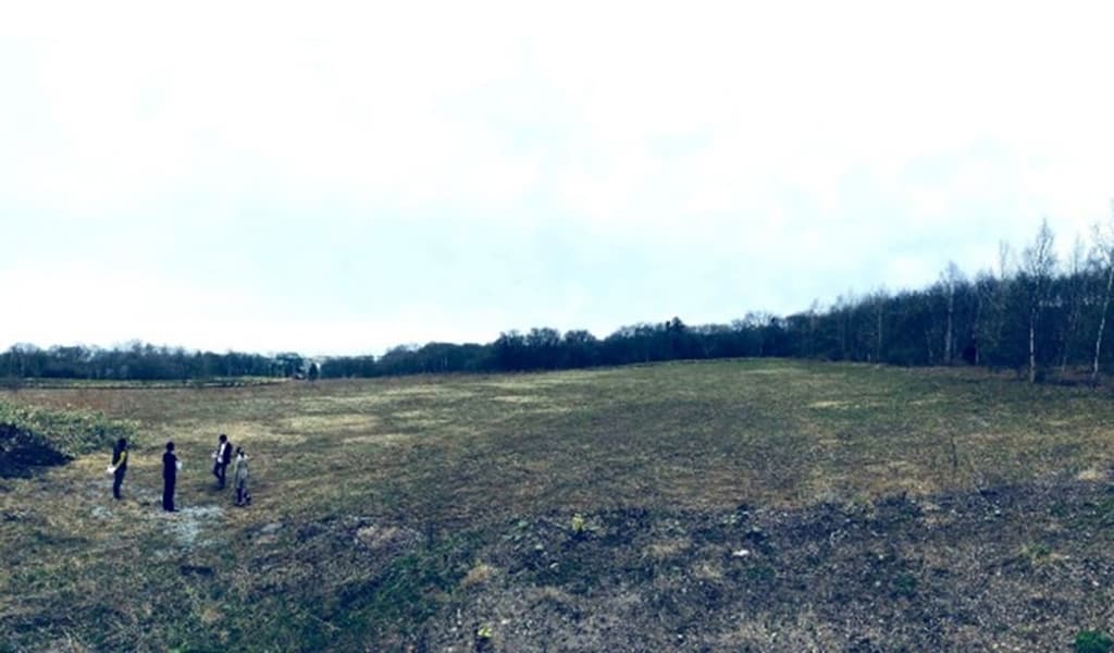 当時は原野が広がっていた北広島市の建設予定地