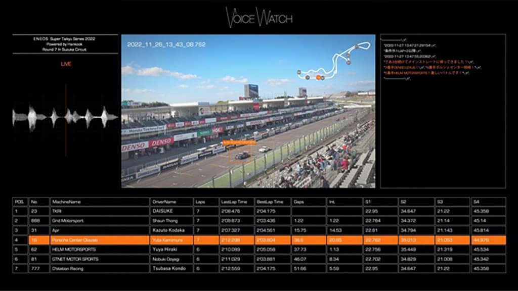 Voice Watch システム画面