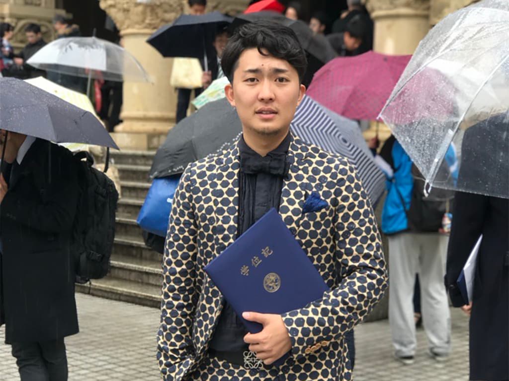 ファッションに心酔していた大学生最後の日（卒業式）