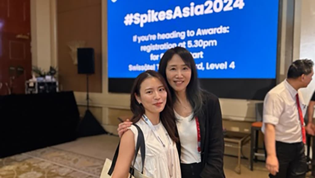 2024年のSpikes Asia会場にてKeynoteセッションを終えたAlice Chou氏と