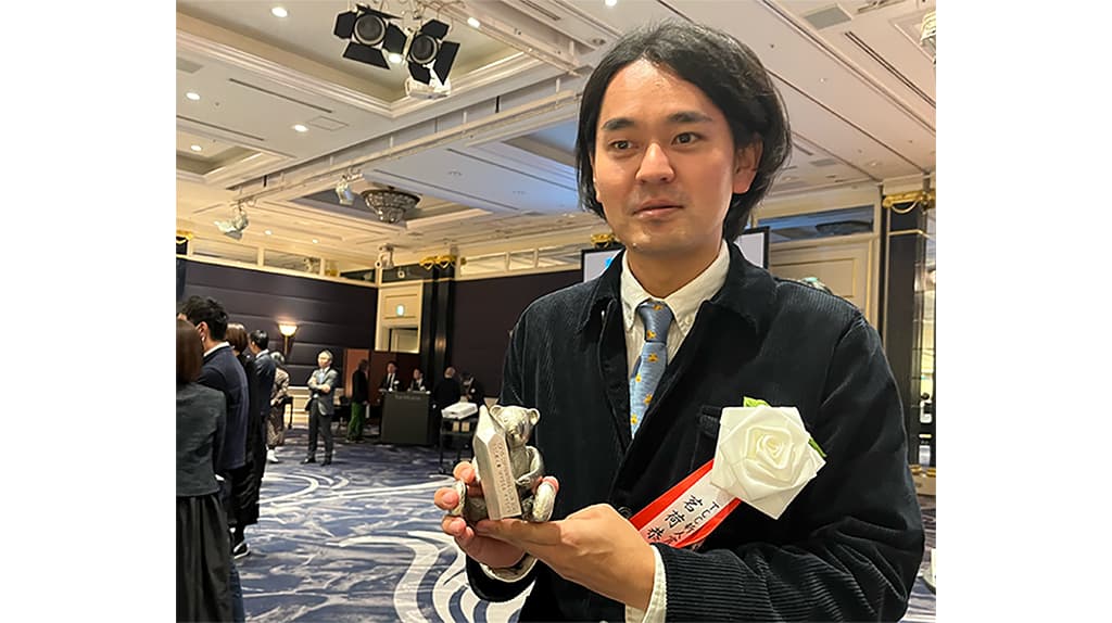 TCC賞2023の授賞式で先輩に撮ってもらった写真