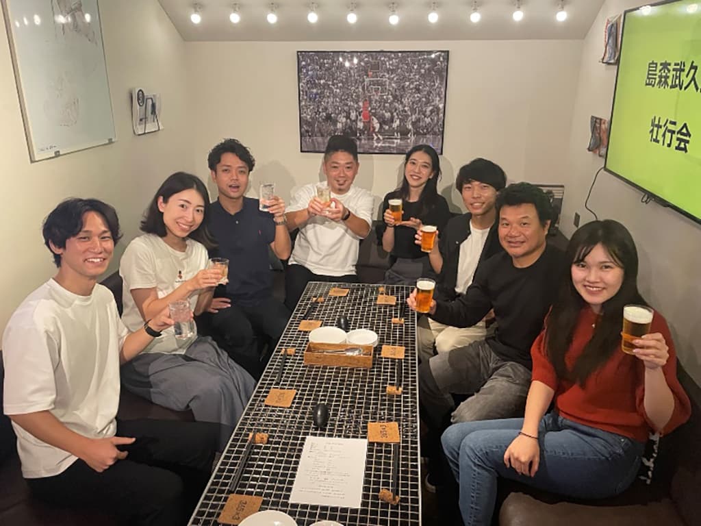 部員や局のメンバーとの懇親会