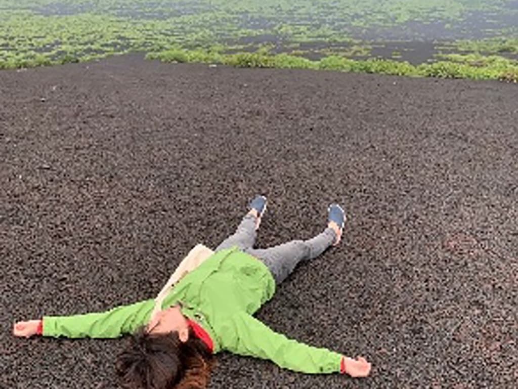 伊豆大島の裏砂漠で